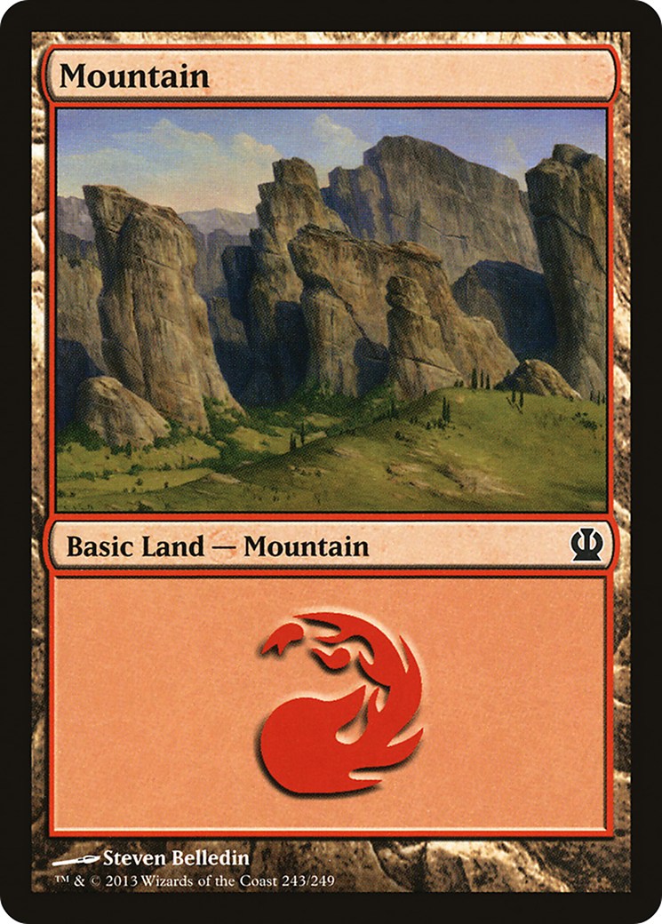 Image of Mountain (243) (THS-243) - Theros Foil