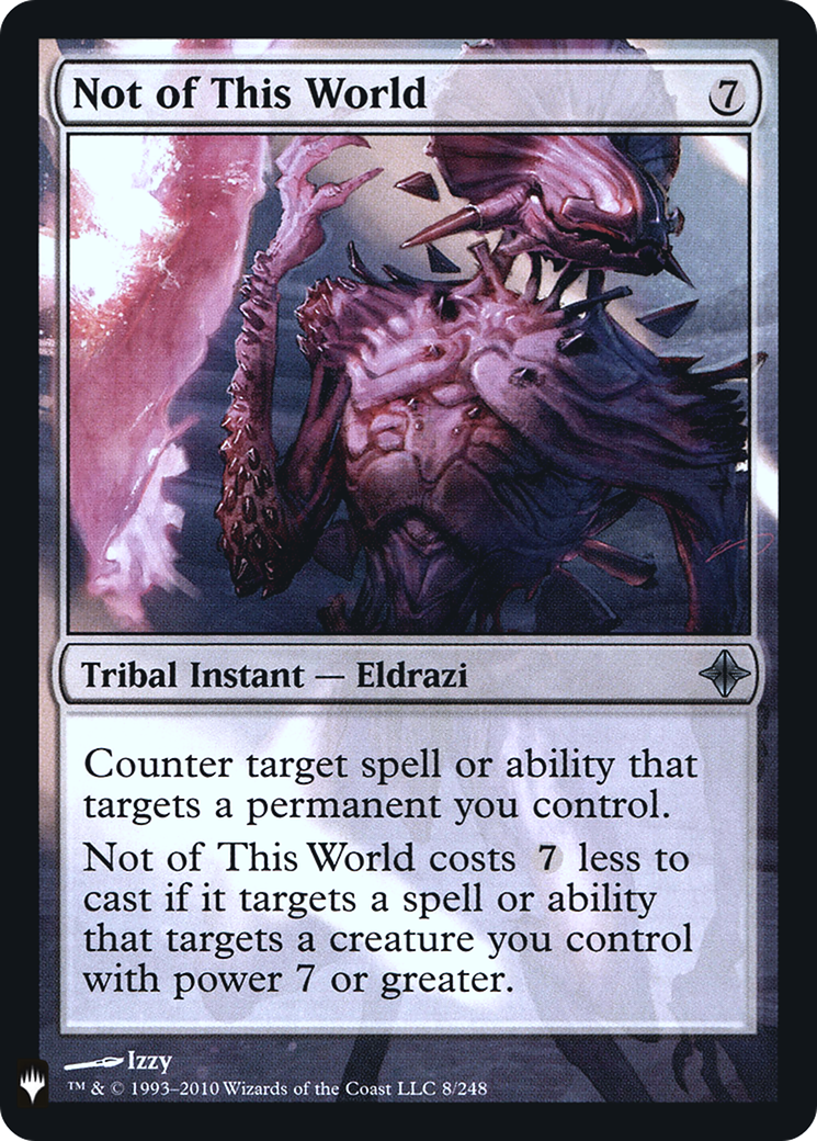 Image of Not of This World (LIST-008) - The List Foil
