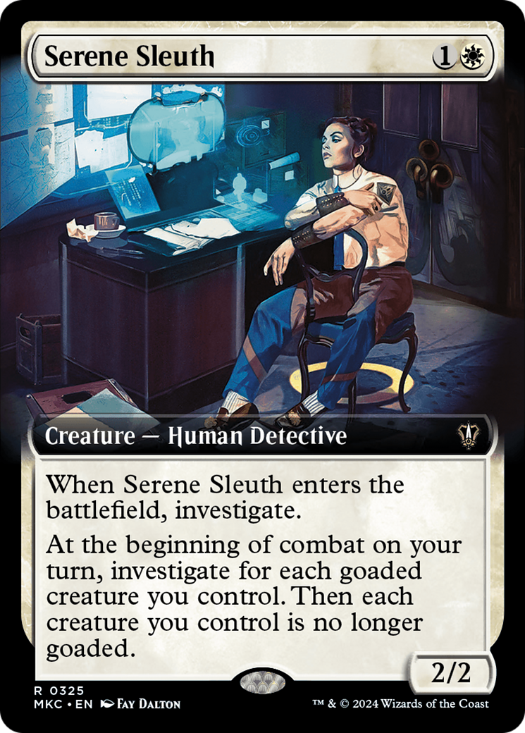 Image of Serene Sleuth (Extended Art) (MKC-325) - Murders at Karlov Manor Commander: (Extended Art)
