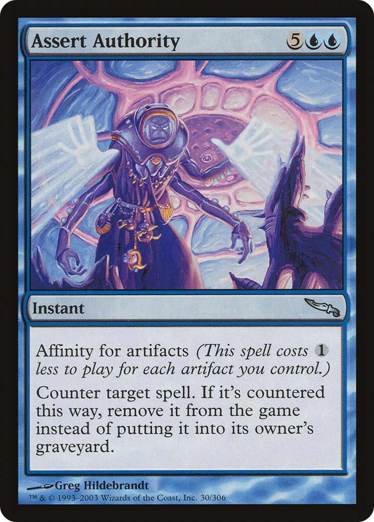 Image of Assert Authority (MRD-030) - Mirrodin Foil