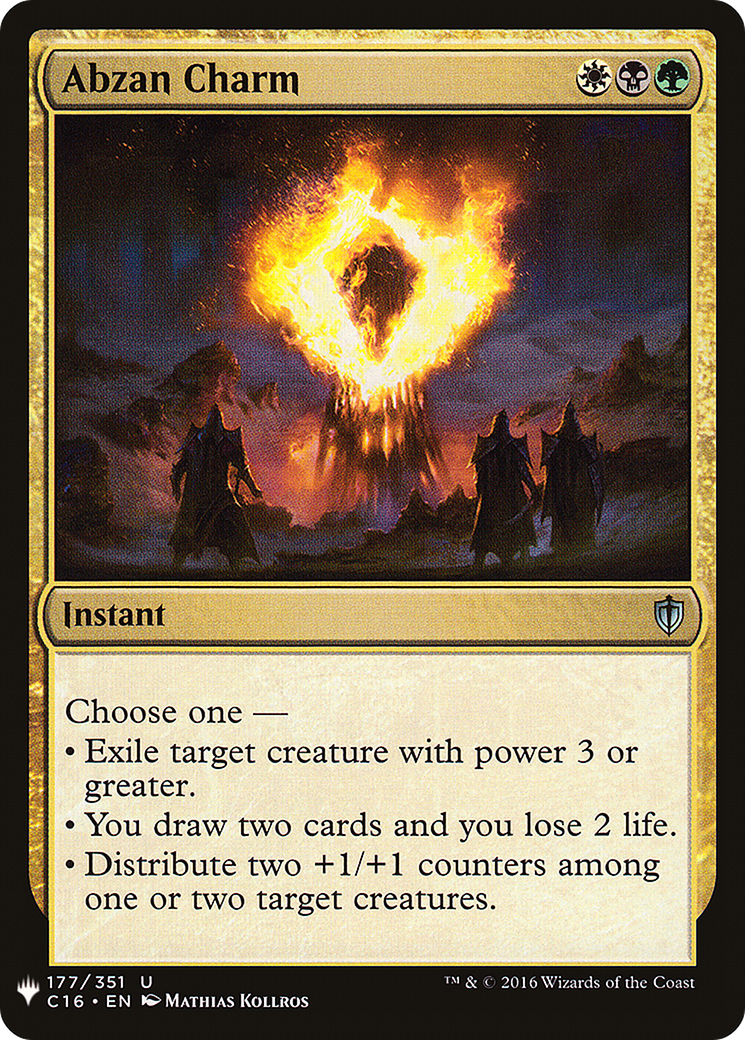Image of Abzan Charm (LIST-C16-177) - The List