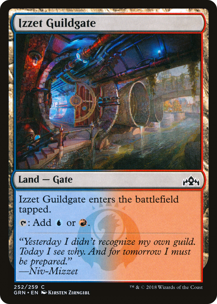 Image of Izzet Guildgate (252) (GRN-252) - Guilds of Ravnica Foil