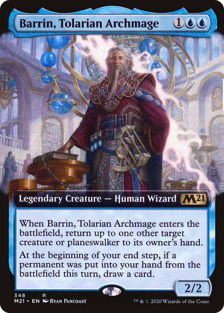 Image of Barrin, Tolarian Archmage (Extended Art) (M21-348) - Core Set 2021: (Extended Art) Foil