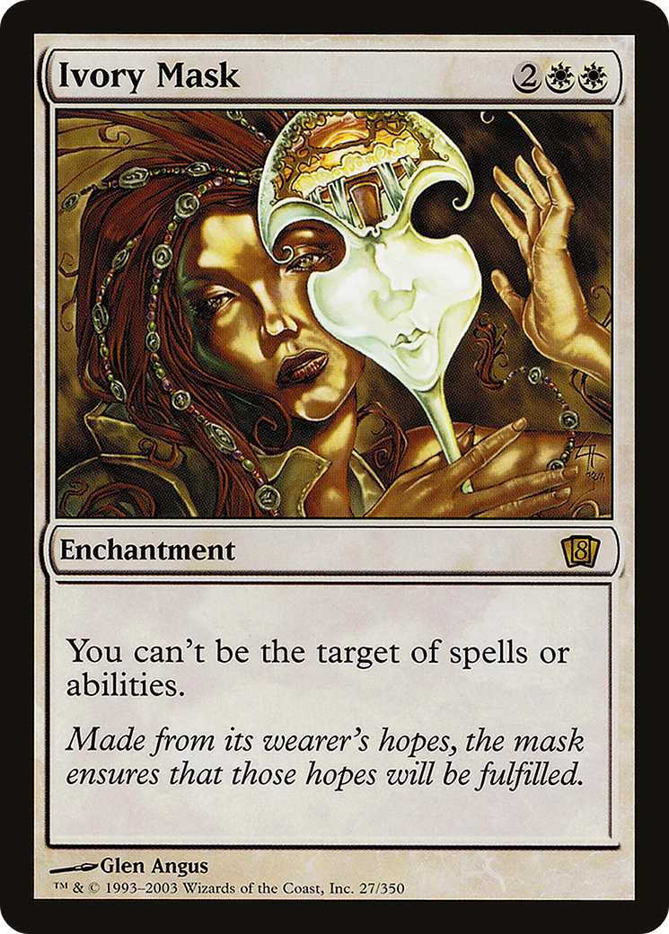 Image of Ivory Mask (8ED-027) - 8th Edition Foil