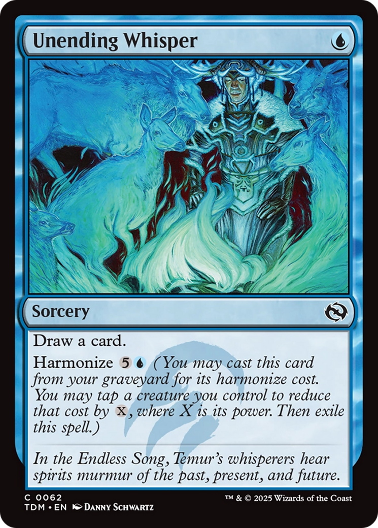 Image of Unending Whisper (TDM-062) - Tarkir: Dragonstorm Foil