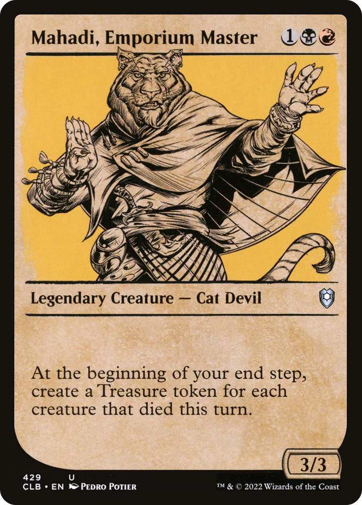 Image of Mahadi, Emporium Master (Showcase) (CLB-429) - Commander Legends: Battle for Baldur's Gate: (Showcase)