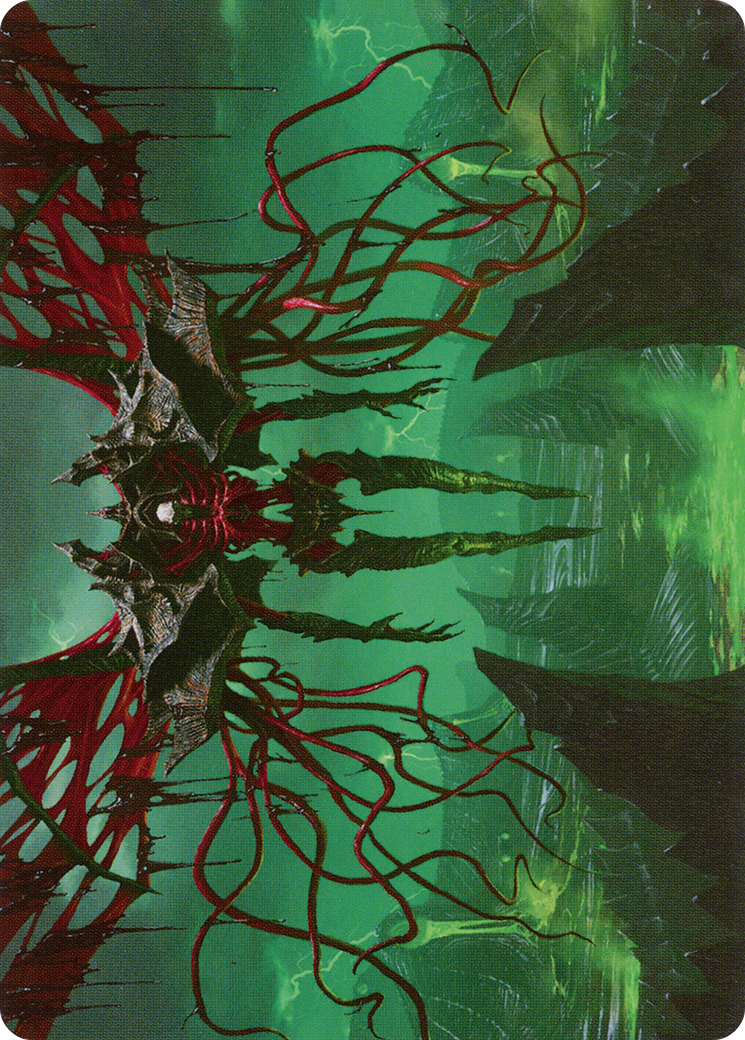 Image of Archfiend of the Dross // Archfiend of the Dross (AONE-018) - Phyrexia: All Will Be One Art Series (Borderless) Foil