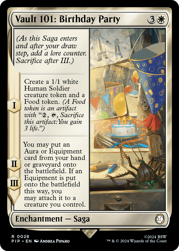 Image of Vault 101: Birthday Party (PIP-028) - Fallout Foil