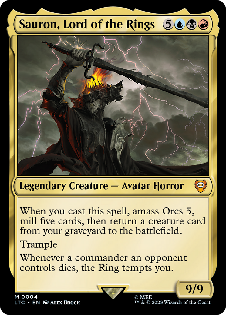 Image of Sauron, Lord of the Rings (LTC-004) - Tales of Middle-earth Commander