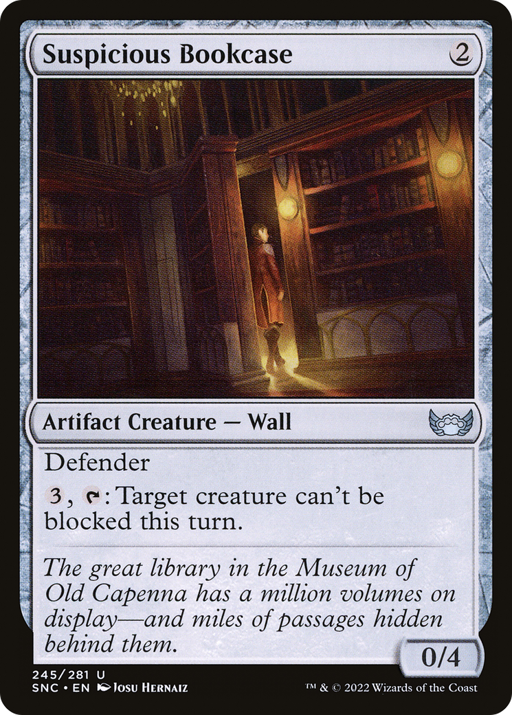 Image of Suspicious Bookcase (SNC-245) - Streets of New Capenna Foil