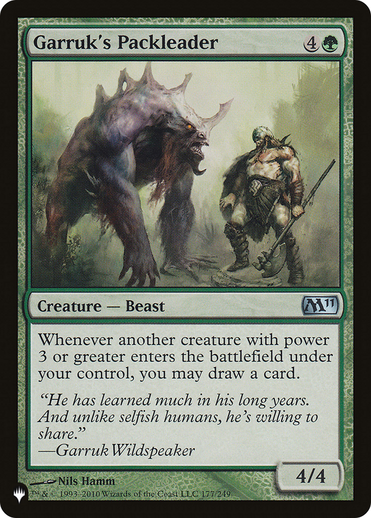Image of Garruk's Packleader (LIST-M11-177) - The List