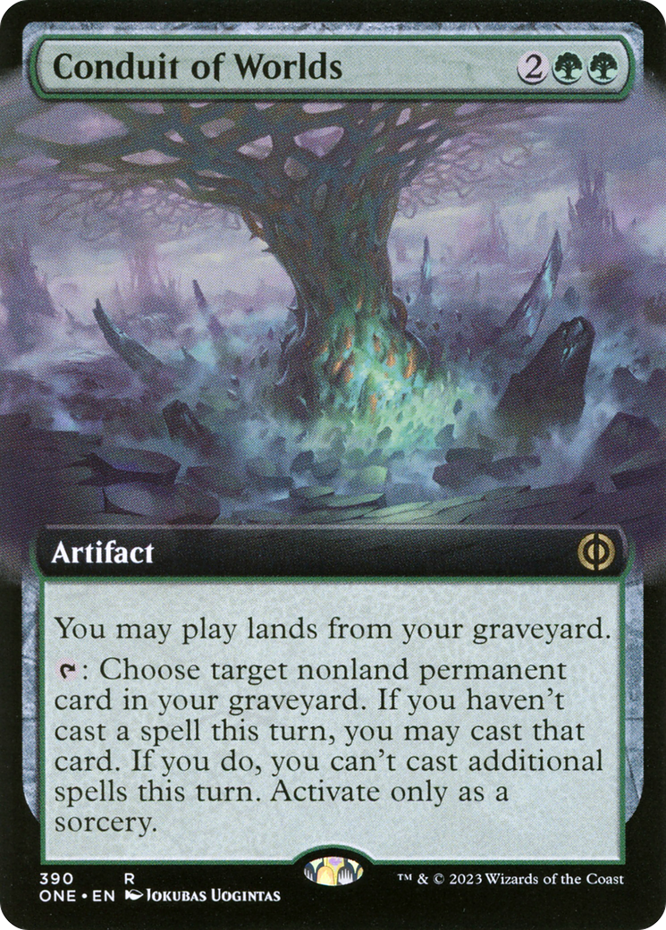 Image of Conduit of Worlds (Extended Art) (ONE-390) - Phyrexia: All Will Be One: (Extended Art) Foil