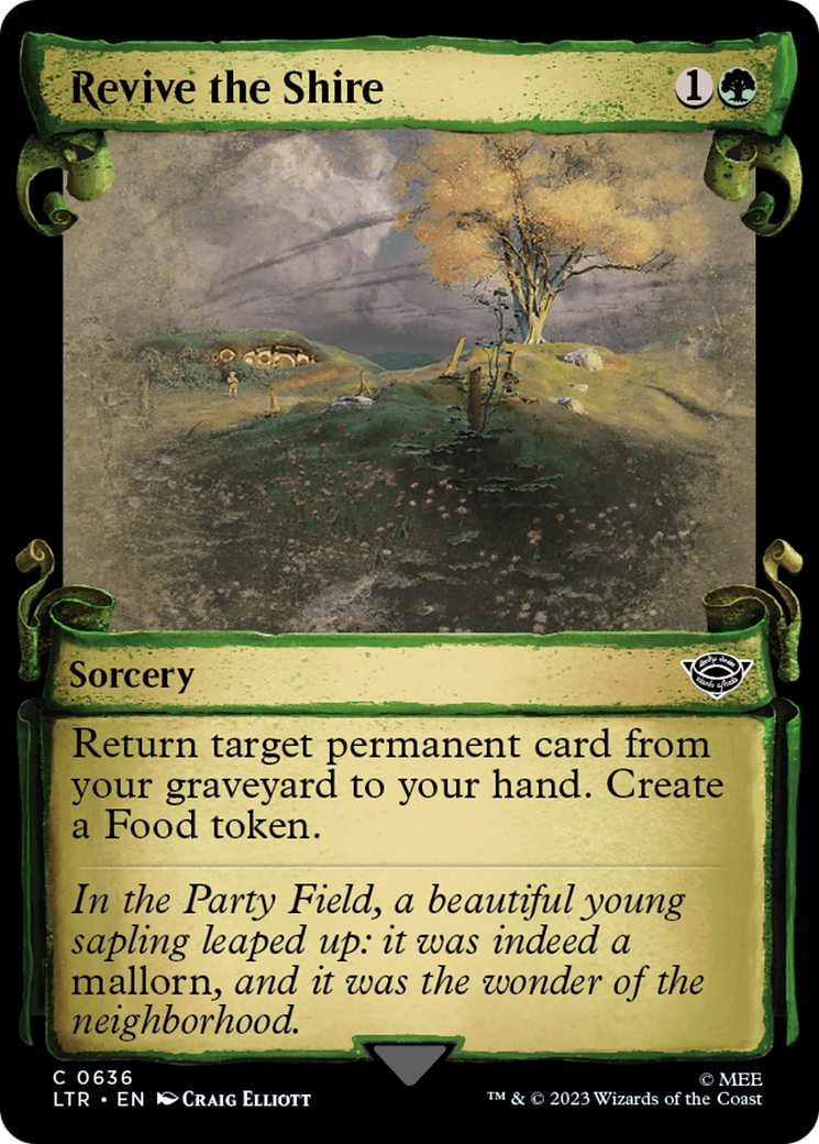Image of Revive the Shire (Showcase Scrolls) (LTR-636) - The Lord of the Rings: Tales of Middle-earth: (Showcase) Foil