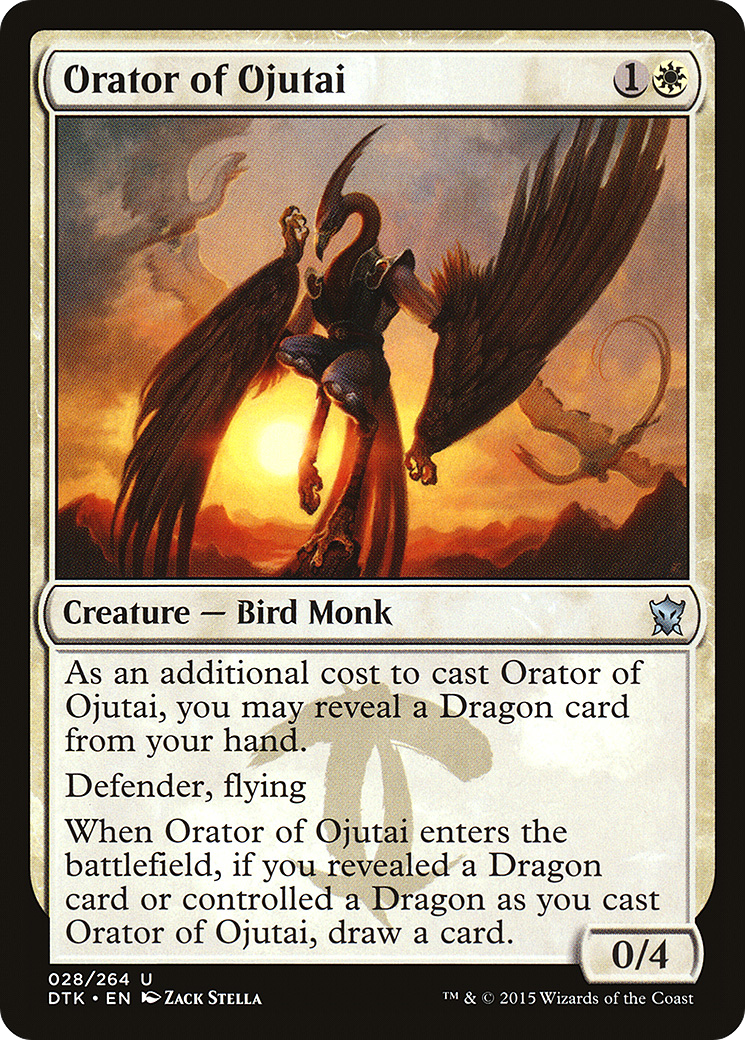 Image of Orator of Ojutai (DTK-028) - Dragons of Tarkir