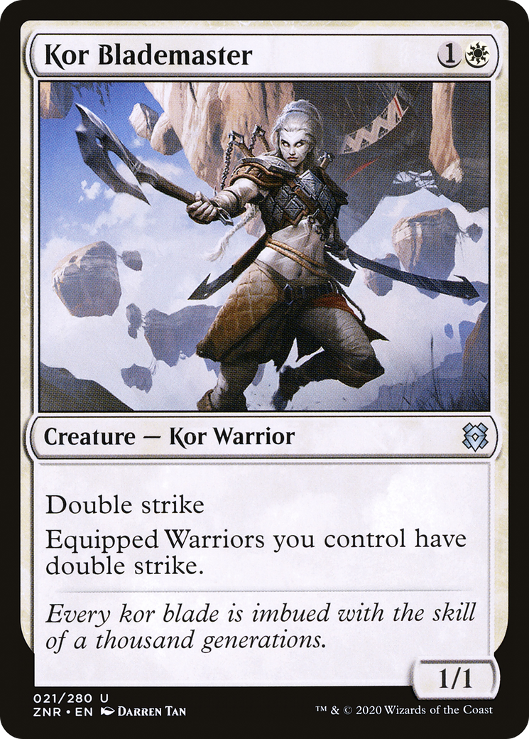 Image of Kor Blademaster (ZNR-021) - Zendikar Rising Foil