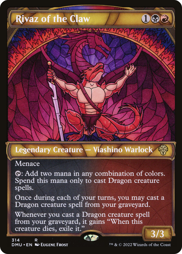 Image of Rivaz of the Claw (Showcase) (DMU-314) - Dominaria United: (Showcase) Foil