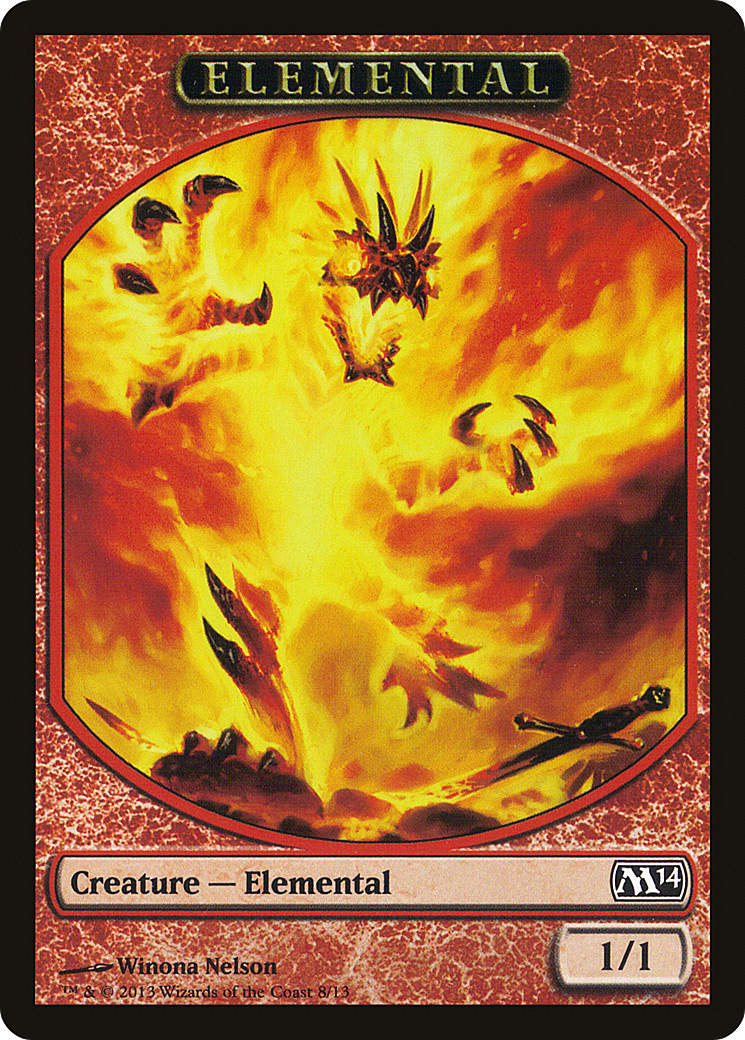 Image of Elemental Token (Nelson) (M14-008) - Magic 2014 Tokens