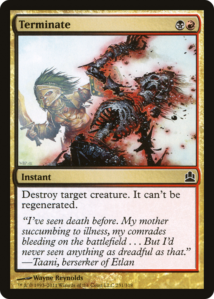 Image of Terminate (CMD-231) - Commander 2011