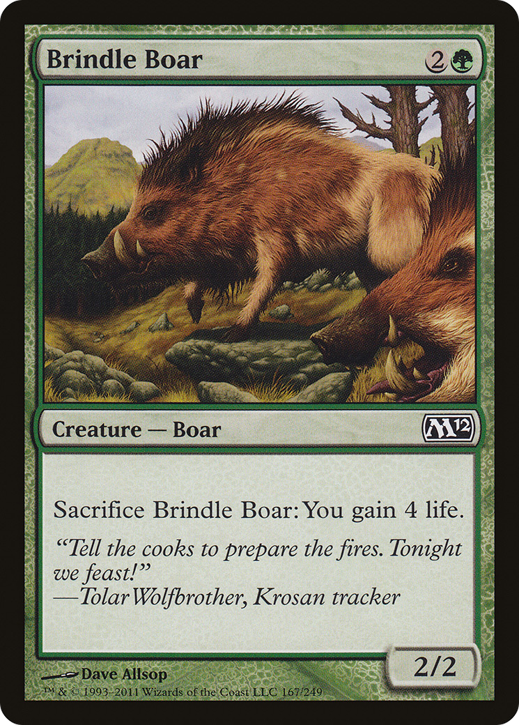 Image of Brindle Boar (M12-167) - Magic 2012