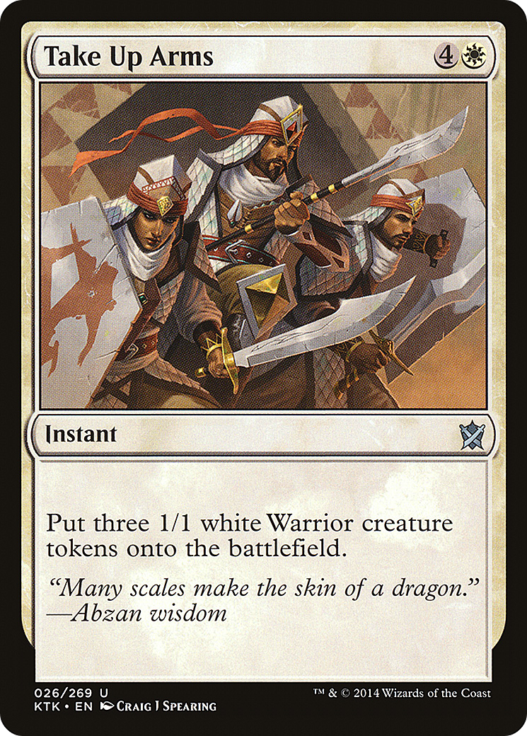 Image of Take Up Arms (KTK-026) - Khans of Tarkir