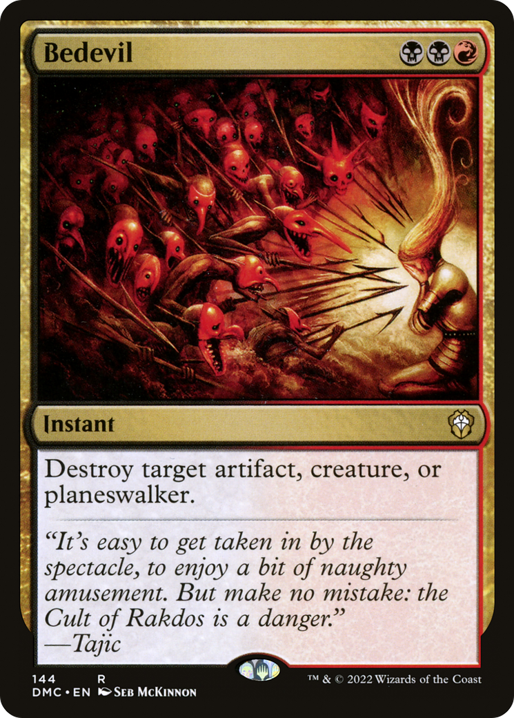 Image of Bedevil (DMC-144) - Dominaria United Commander