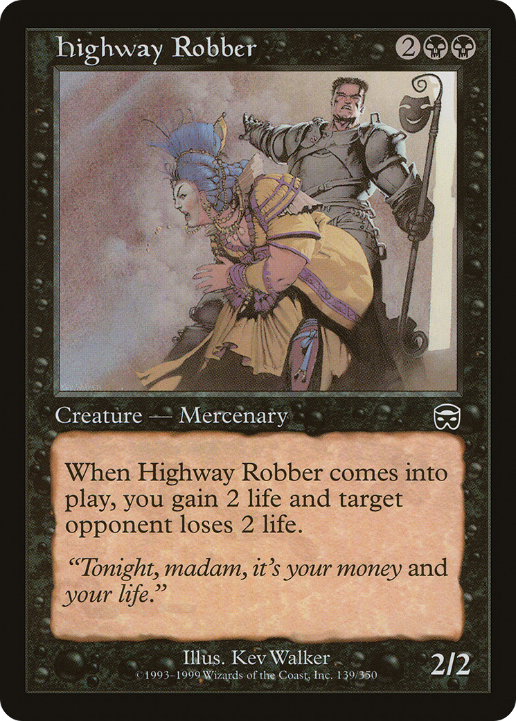 Image of Highway Robber (MMQ-139) - Mercadian Masques