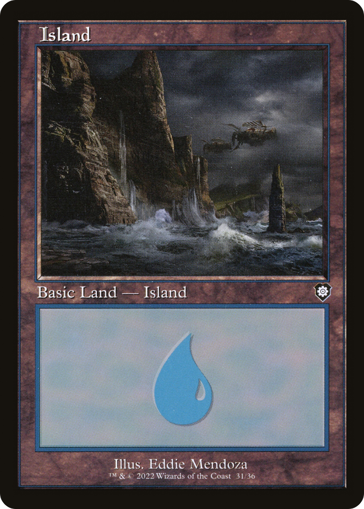 Image of Island (31) (Retro Frame) (BRC-031) - The Brothers' War Commander
