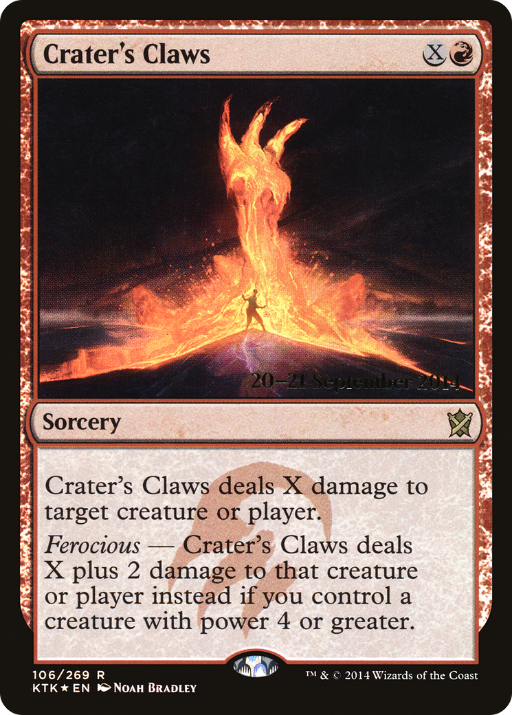 Image of Crater's Claws (PRE-106) - Khans of Tarkir Promos Foil