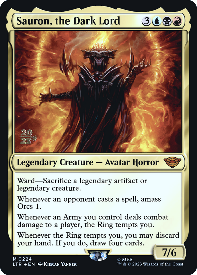 Image of Sauron, the Dark Lord (PRE-224) - Tales of Middle-earth Promos Foil