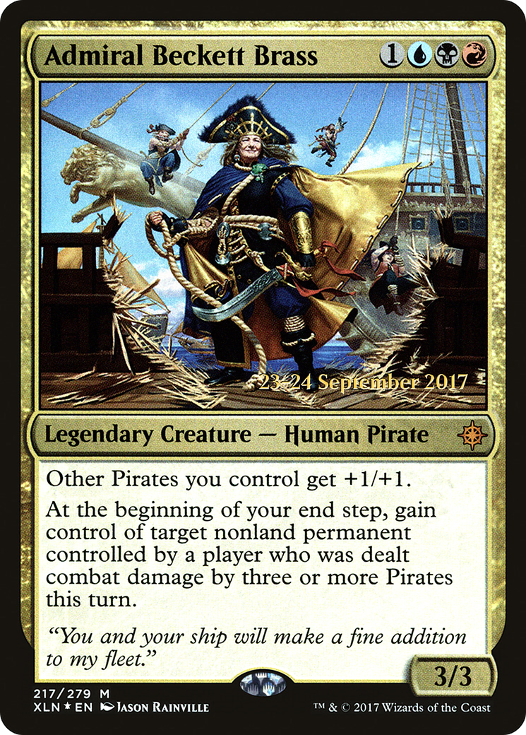 Image of Admiral Beckett Brass (PRE-217) - Ixalan Promos Foil