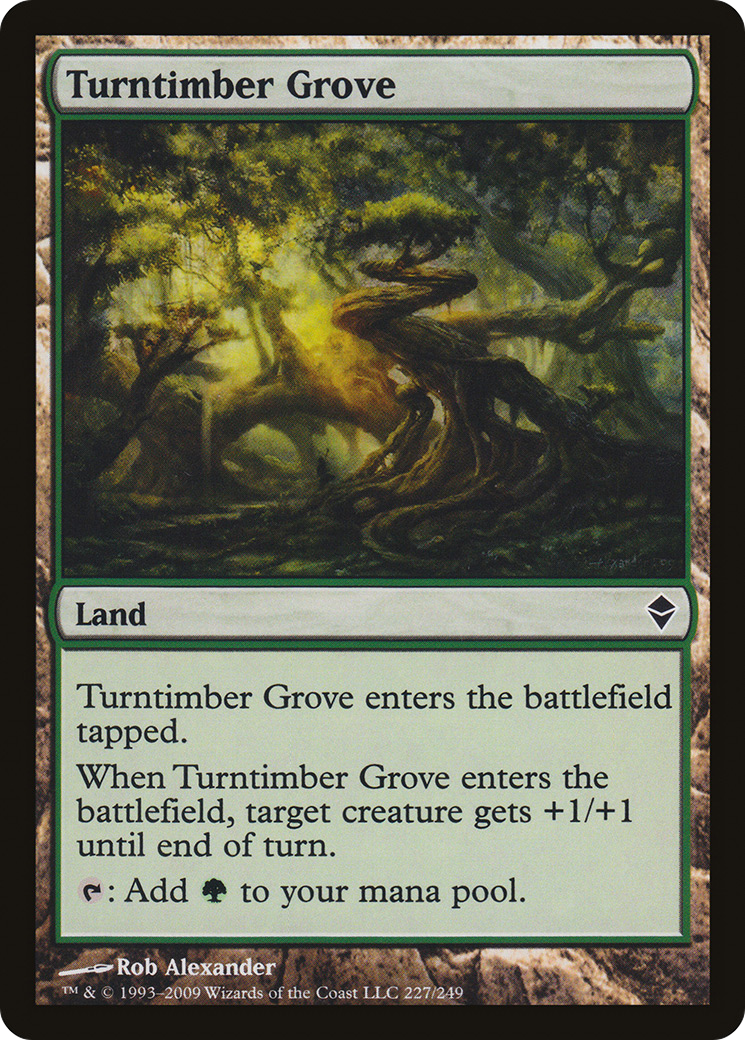 Image of Turntimber Grove (ZEN-227) - Zendikar Foil