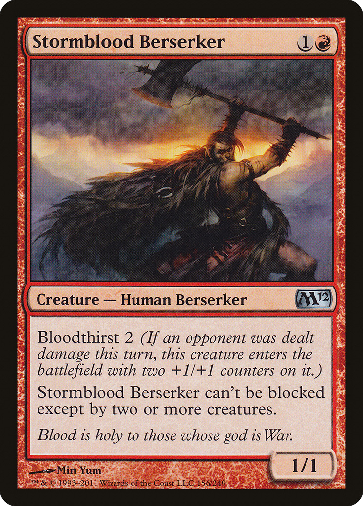 Image of Stormblood Berserker (M12-156) - Magic 2012 Foil