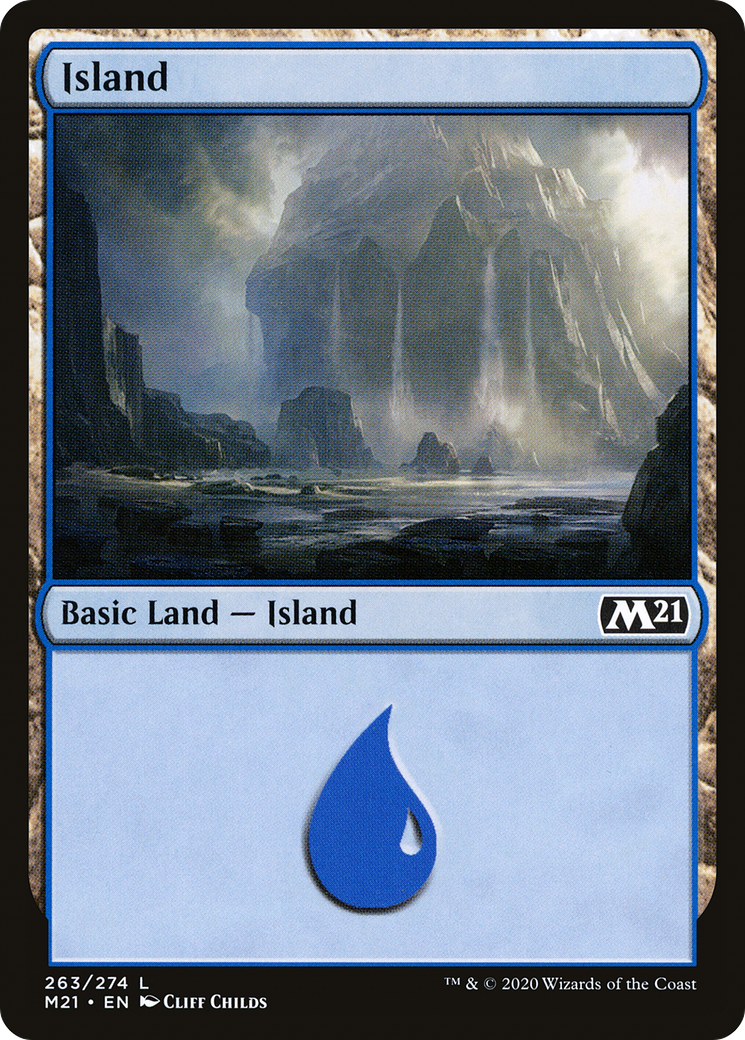 Image of Island (M21-263) - Core Set 2021