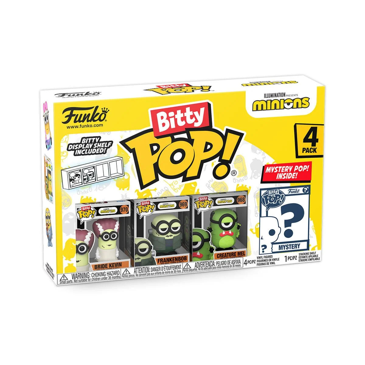 Image of Minions Frankenbob Funko Bitty Pop! Mini-Figure 4-Pack