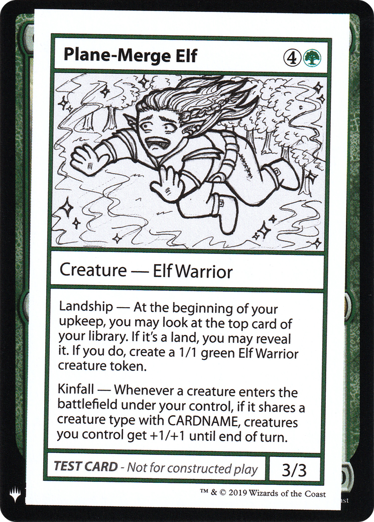 Image of Plane-Merge Elf (CMB1-) - Mystery Booster Playtest Cards 2019