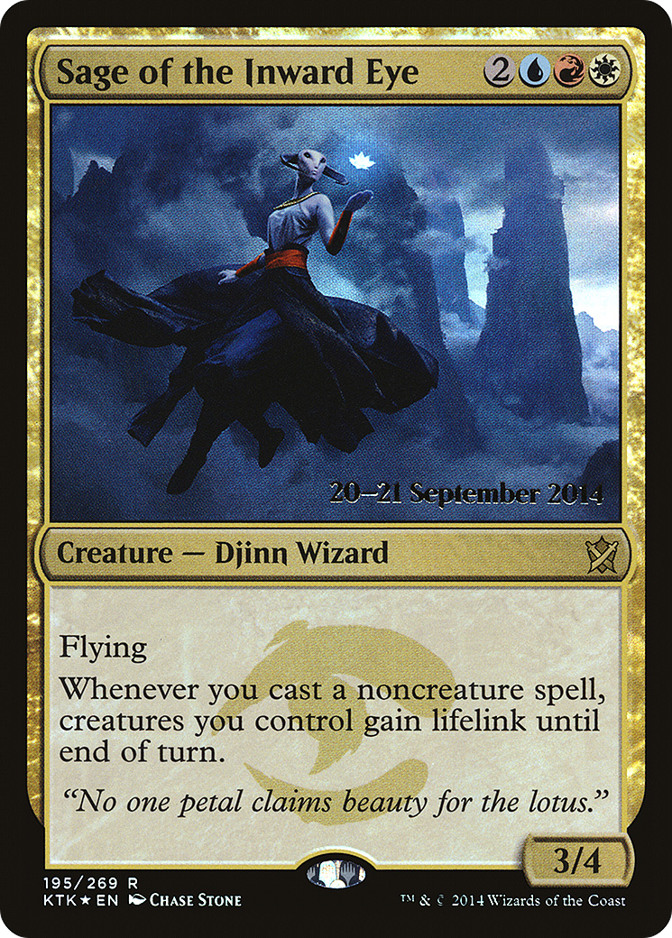 Image of Sage of the Inward Eye (PRE-195S) - Khans of Tarkir Promos Foil