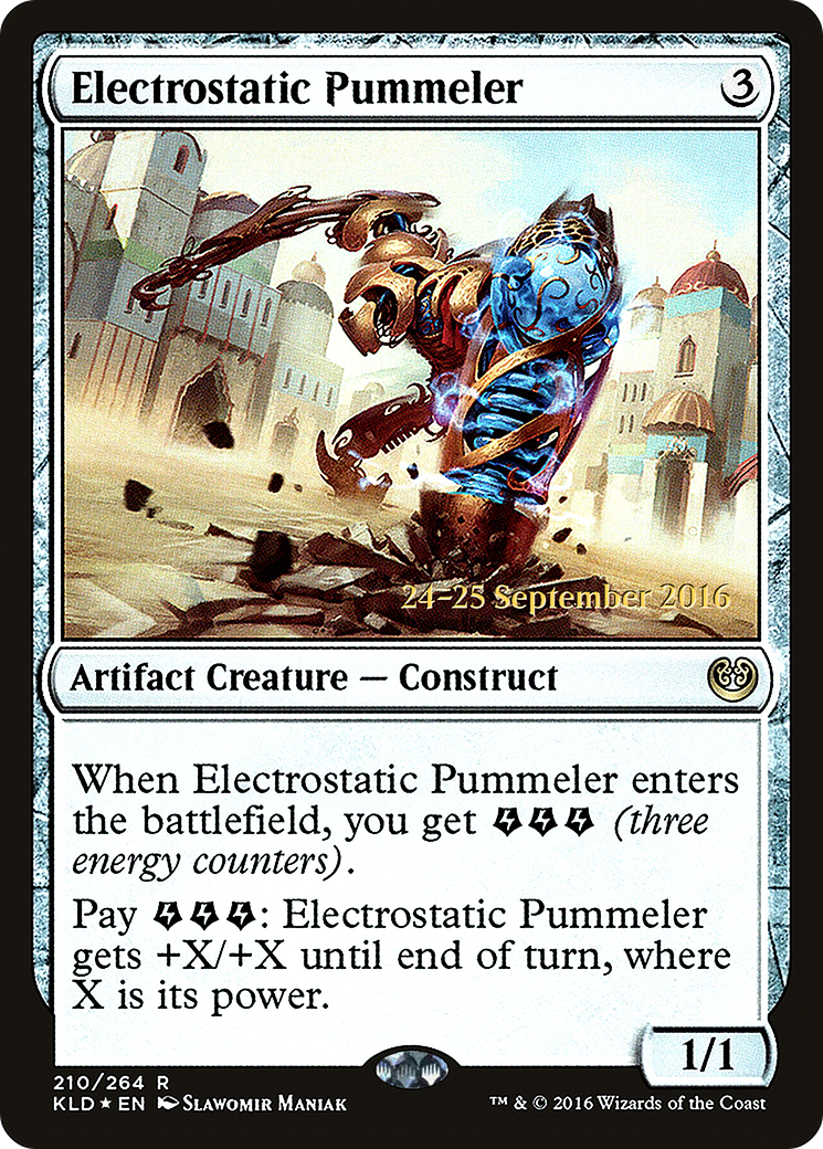 Image of Electrostatic Pummeler (PRE-210) - Kaladesh Promos Foil