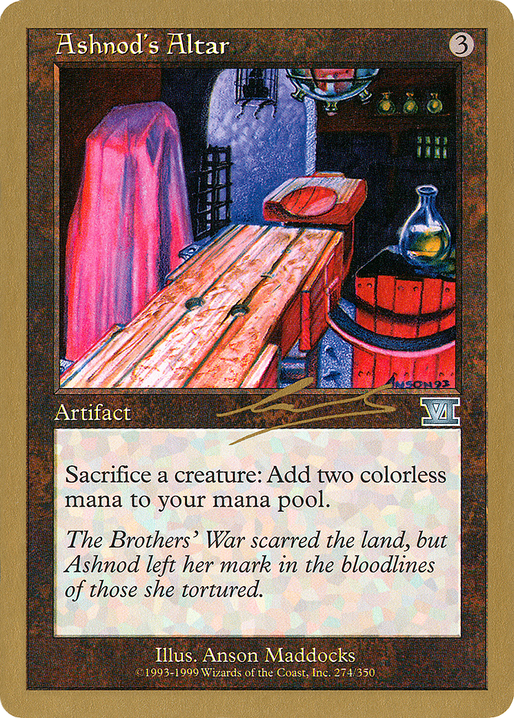 Image of Ashnod's Altar - 2000 Nicolas Labarre (6ED) (WCD-) - World Championship Decks 2000
