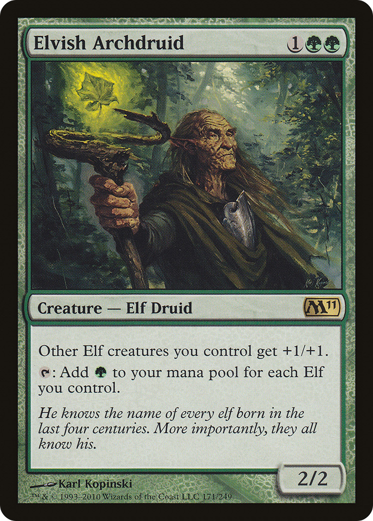 Image of Elvish Archdruid (M11-171) - Magic 2011