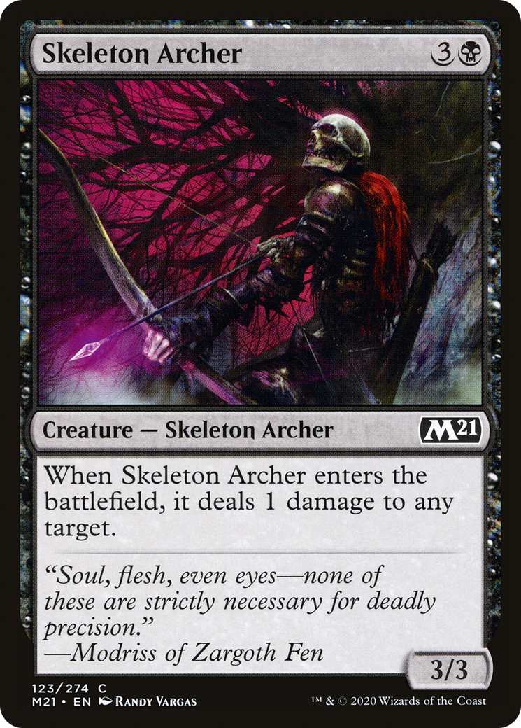 Image of Skeleton Archer (M21-123) - Core Set 2021 Foil