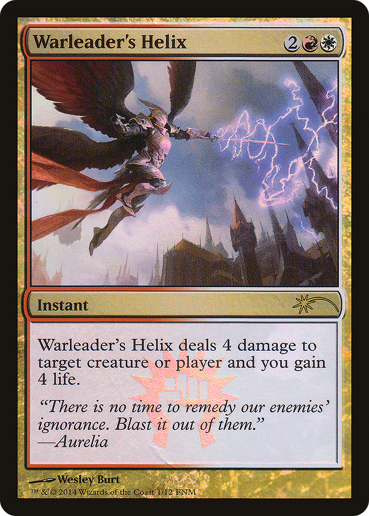 Image of Warleader's Helix (FNM-) - Friday Night Magic 2014 Foil