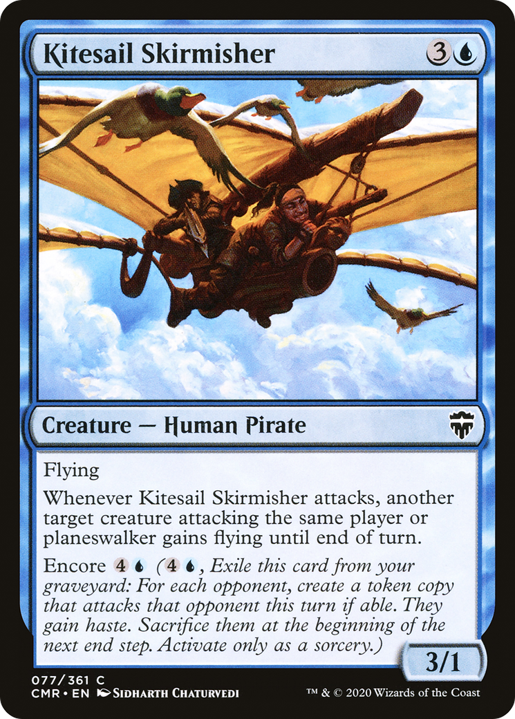 Image of Kitesail Skirmisher (CMR-077) - Commander Legends Foil