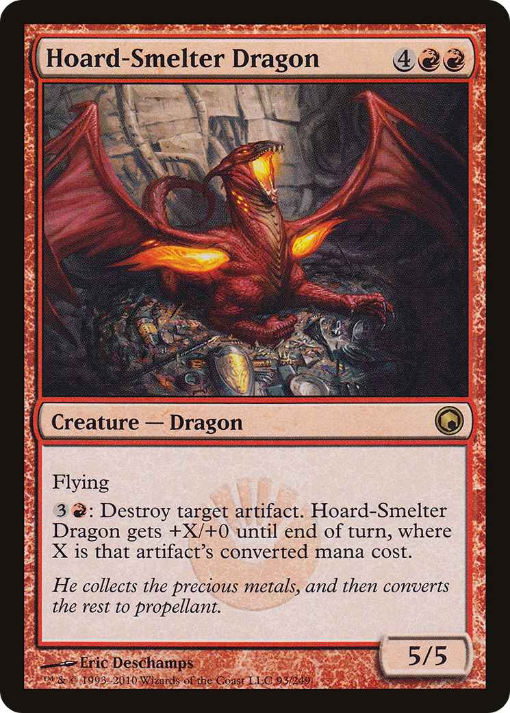 Image of Hoard-Smelter Dragon (SOM-093) - Scars of Mirrodin