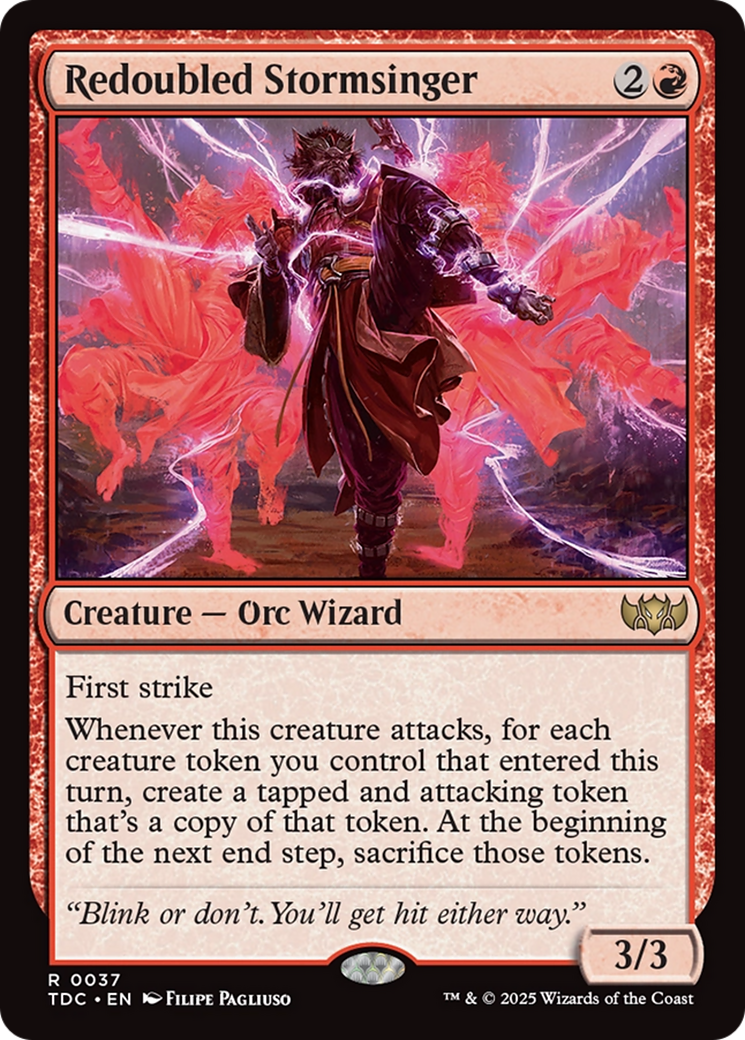 Image of Redoubled Stormsinger (TDC-037) - Commander: Tarkir: Dragonstorm