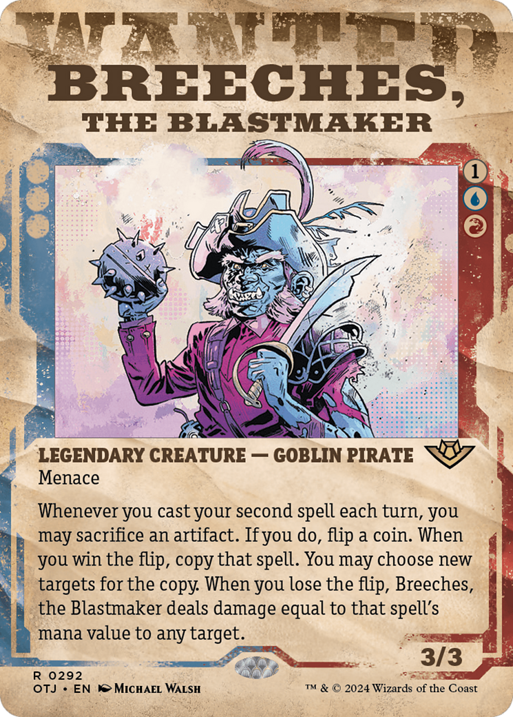 Image of Breeches, the Blastmaker (Showcase) (OTJ-292) - Outlaws of Thunder Junction: (Showcase) (Borderless) Foil