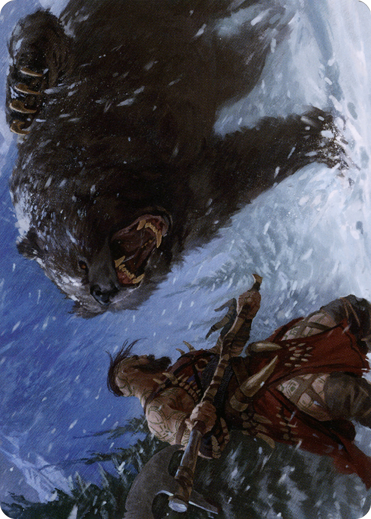 Image of Blizzard Brawl // Blizzard Brawl (ASKHM-041) - Art Series: Kaldheim (Borderless) Foil