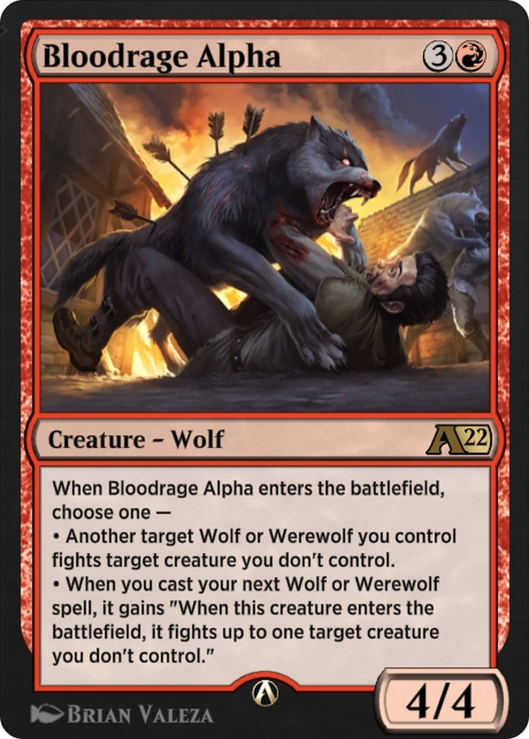 Image of Bloodrage Alpha (Y22-036) - Alchemy: Innistrad
