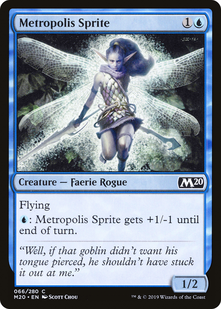 Image of Metropolis Sprite (M20-066) - Core Set 2020 Foil