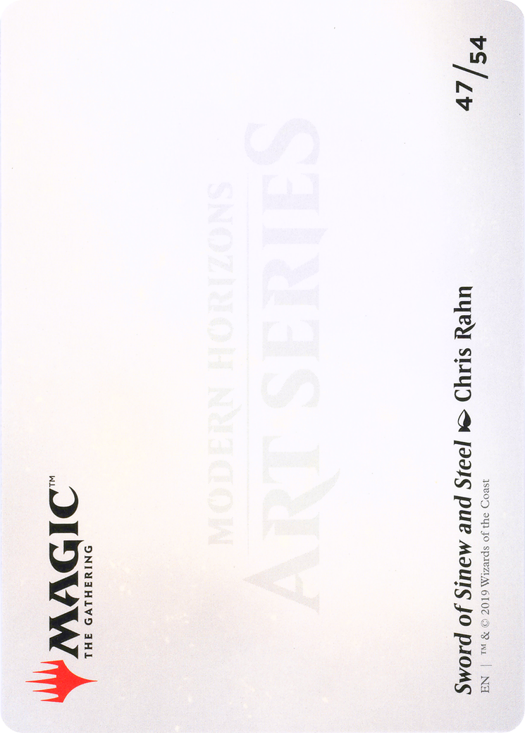 Image of Sword of Sinew and Steel // Sword of Sinew and Steel (AMH1-047) - Modern Horizons Art Series (Borderless)