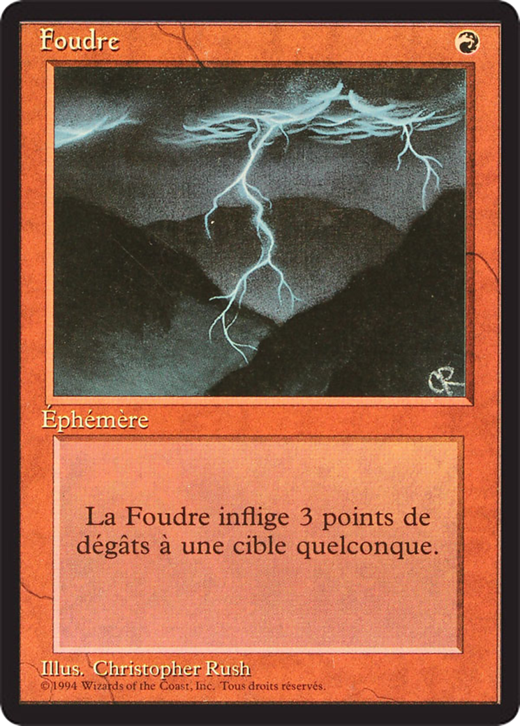 Image of Lightning Bolt (FBB-) - Foreign Black Border